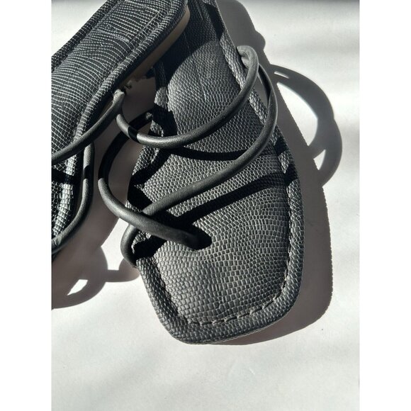 Dolce Vita Leanna Sandal Black Flats Minimal - Picture 4 of 5